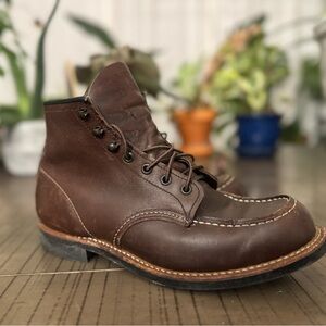 Red Wing Shoes Dark Brown Leather Boots Beckman Moc Toe